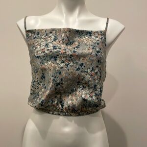 NWT Lola Grace Cami Crop Top Casual Elastic bottom Size XS